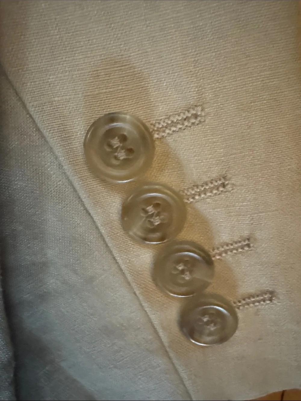 J. Crew Light Cream Two-Button linen Blazer men’s 44R